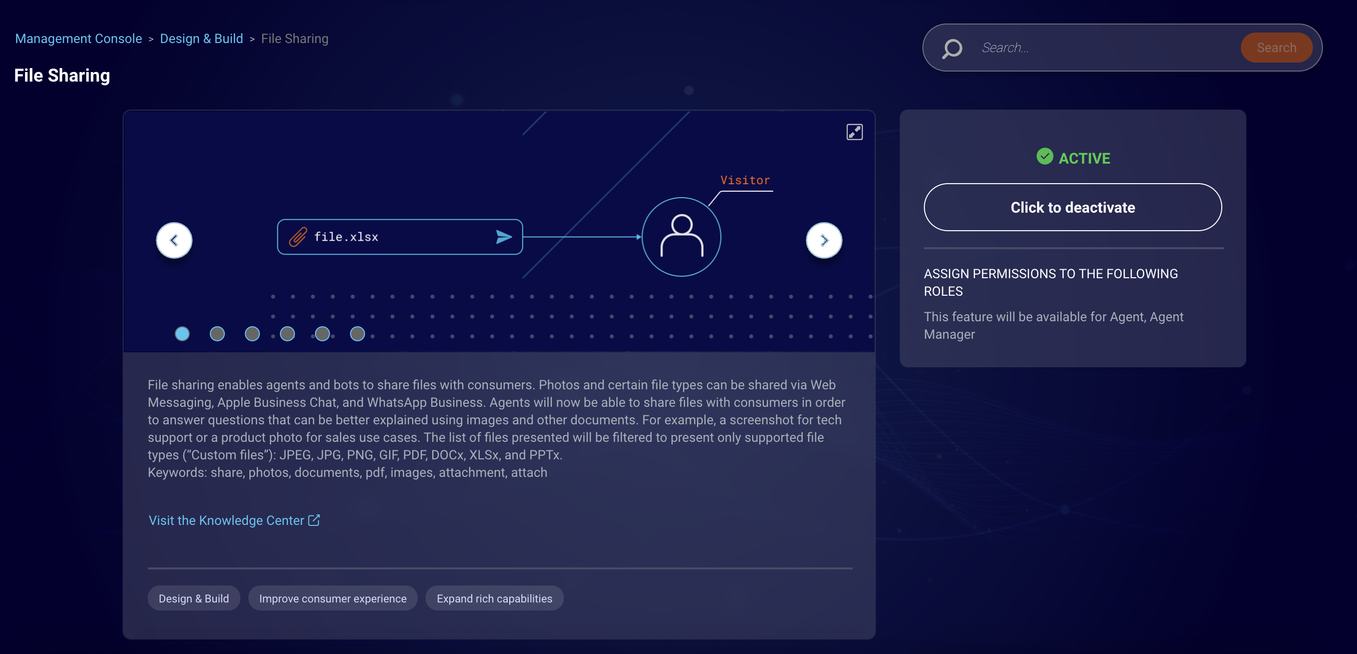 File Sharing is now active