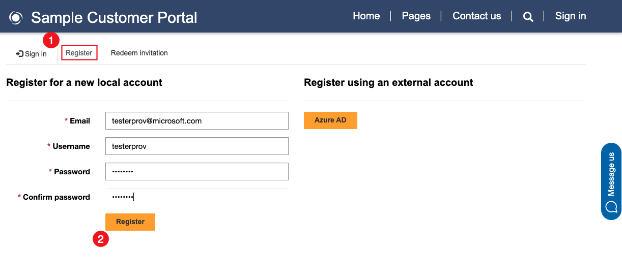 registeringforcustomerportal