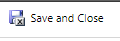 The Save and Close button