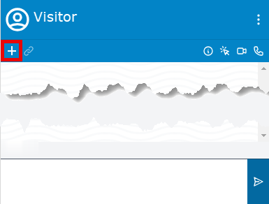 The new contact button is highlighted in the agent widget