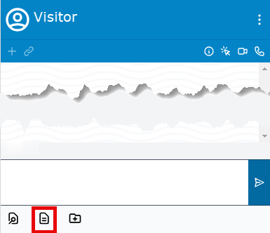 The LAD365 Messaging Agent Widget with the Open Conversatin Activity button highlighted