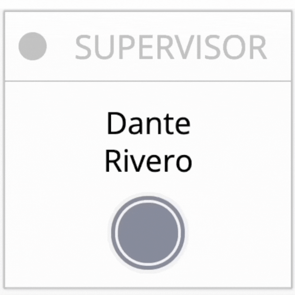 An animated gif shows a user card with a grey circle. The mouse cursor clicks on the cirle and it turns yellow to show that the agent is enabled.