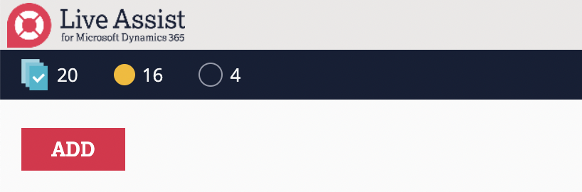 The Add button in the LAD365 Admin Portal